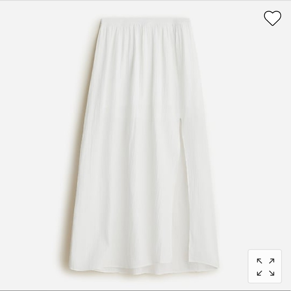 J. Crew Side-slit soft gauze maxi skirt